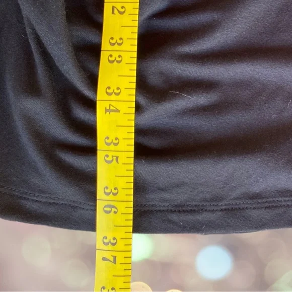 BANANA REPUBLIC Bodycon 3/4 Sleeve Mini Layered Black Dress Relaxed Medium NWT - Picture 11 of 11